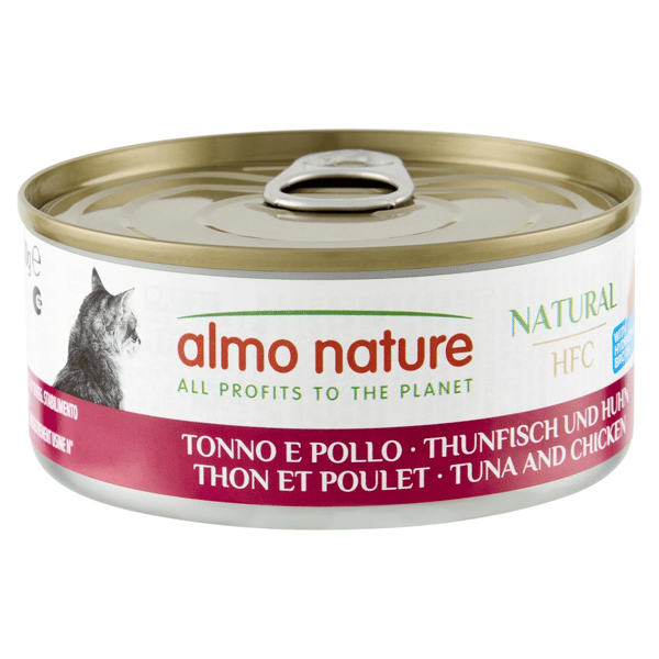 Almo Nature HFC 貓罐頭 天然系列 吞拿魚+雞肉 150g (5129) (圖片1)