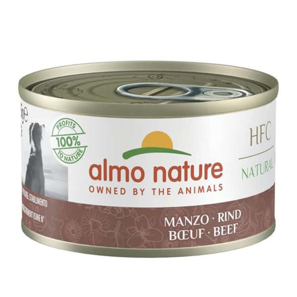 Almo Almo Nature 狗罐頭 HFC Natural 牛肉 95g 95g  正面圖