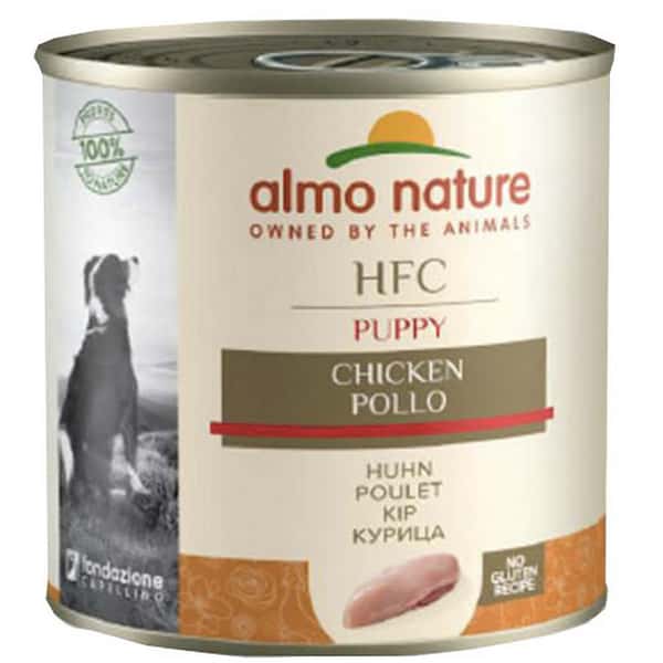 Almo Almo Nature 狗罐頭 HFC Natural 幼犬配方 雞肉 280g 280g 正面圖