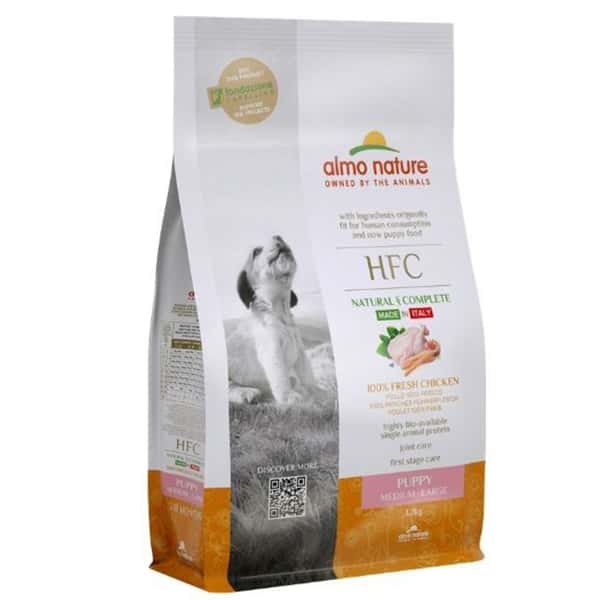 Almo Almo Nature HFC 幼犬糧 新鮮雞肉 大粒裝 1.2kg 2kg  正面圖