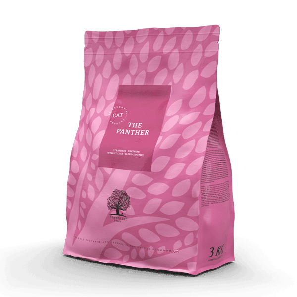 Essential Essential Foods 易膳 貓糧 粉紅豹豹 3kg 或 3kg  背面圖