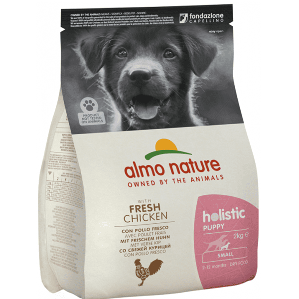 Almo Nature Holistic 幼犬糧 雞肉 細粒裝 2.4kg 或 (6包400g夾袋) (710/700) (圖片1)
