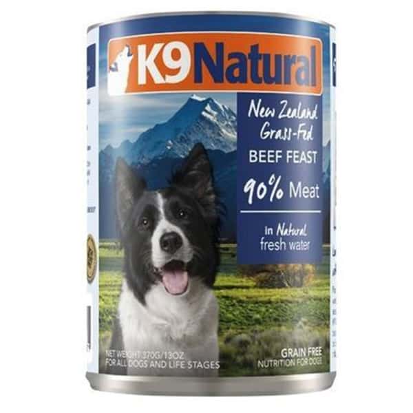 K9 K9 Natural 狗罐頭 主食罐 牛肉盛宴 370g 370g 正面圖