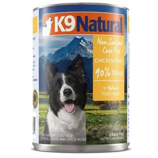 K9 K9 Natural 狗罐頭 主食罐 雞肉盛宴 370g 370g 正面圖