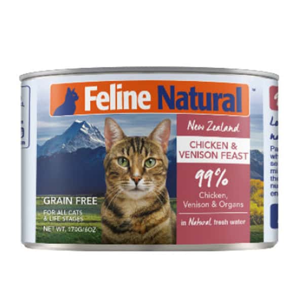 Feline Natural 主食貓罐頭 雞肉及鹿肉盛宴 170g (F9-C-CV170) (圖片1)