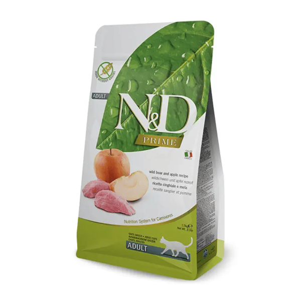 Farmina N&D 貓糧 無穀物貓糧 成貓配方 蘋果+野豬 1.5kg (NDCBA015) (圖片1)