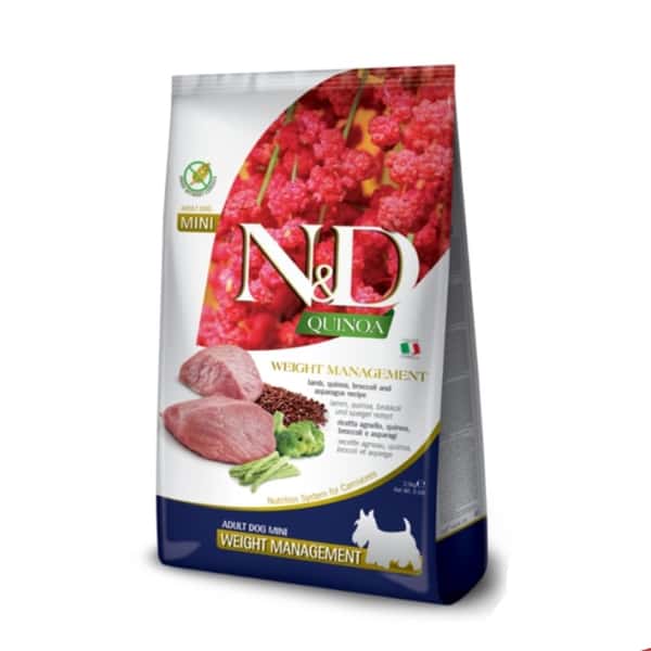 Farmina N&D 狗糧 藜麥功能天然狗糧 體重控制配方 細粒款 羊肉 2.5kg (NDQWM025) (圖片1)