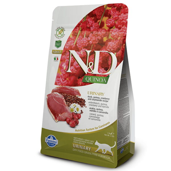 Farmina N&D 貓糧 藜麥功能天然貓糧 泌尿護理配方 鴨肉 1.5kg (NDQC004) (圖片1)