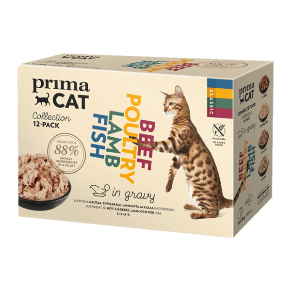 PRIMACAT 貓濕糧 無穀物混味雜錦盒(肉汁系列) 85g*12 (WCIMFW11674ZZ) (圖片1)