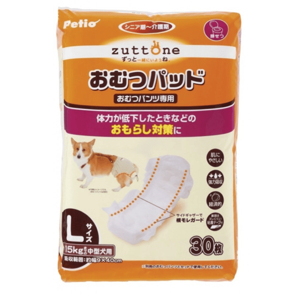 Petio zuttone 高齡犬護理專用黏貼式尿片 L (圖片1)
