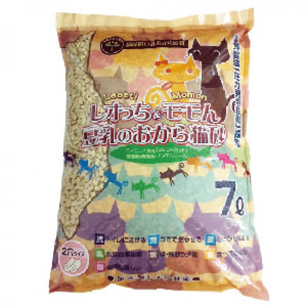 Leotti & Momon日本製豆乳 豆腐貓砂 雙孔 7L (CL-LM02) (圖片1)