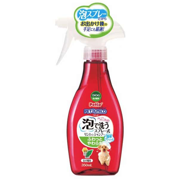 Petio 寵物微笑系列 狗狗低刺激洗毛泡沫噴霧 保濕&柔順 350ml (91602695) (圖片1)