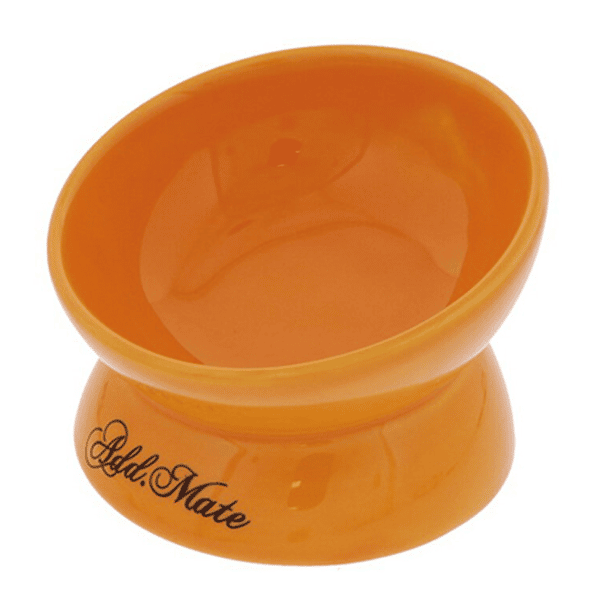 Petio Add Mate 貓犬斜口陶瓷 高腳碗 S 橙色 (91502064) (圖片1)