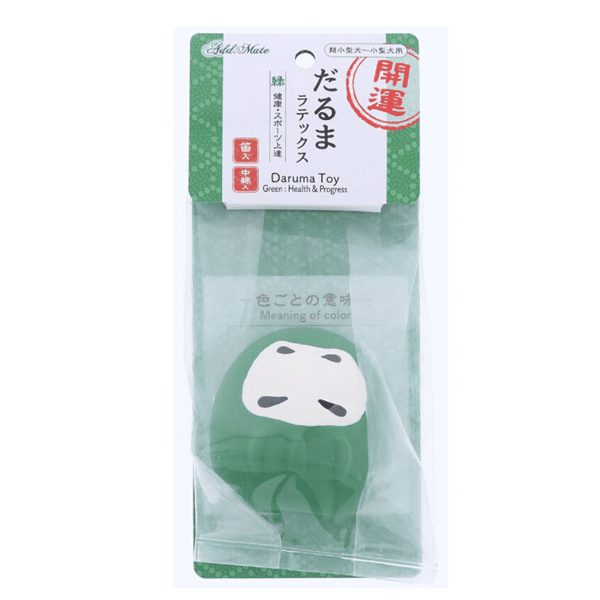 Petio Petio Add Mate 開運不倒翁 超柔軟乳膠玩具 綠色   正面圖