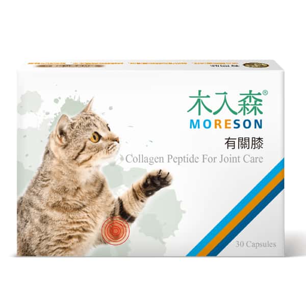 木入森MORESON 木入森MORESON 貓咪保健品 有關膝 30粒 30粒  正面圖