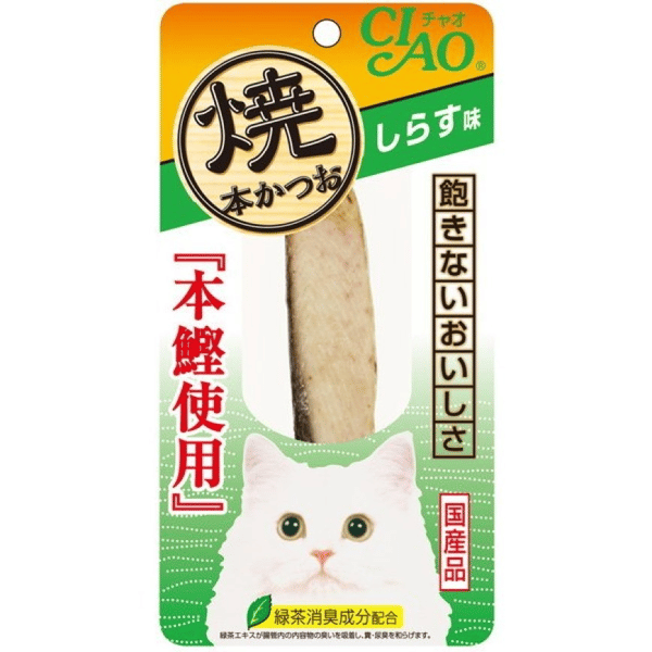CIAO 貓零食 日本正宗燒鰹魚條 白飯魚味 25g (HK-03) (圖片1)