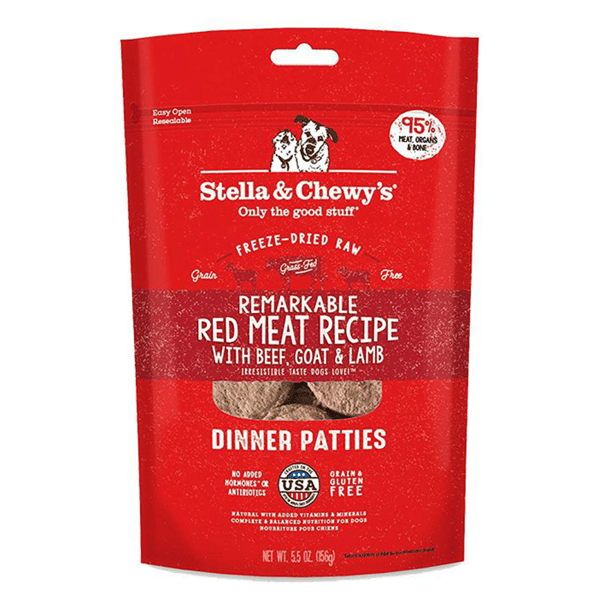 Stella & Chewy's 狗糧 凍乾生肉主糧 非凡紅肉 牛肉山羊及羊肉配方 5.5oz (SC106) (圖片1)