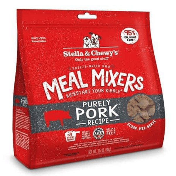 Stella & Chewy's Dry Dog Food Freeze-Dried Purely Pork Meal Mixers 3.5oz (SC114) (圖片1)