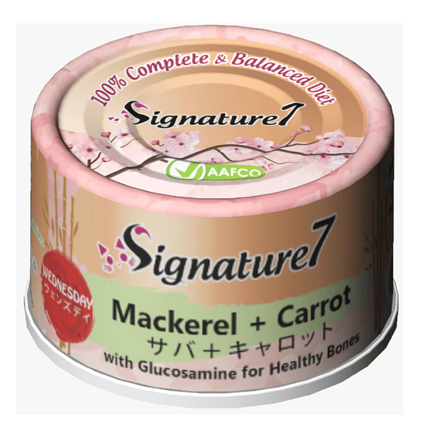 Signature7 貓罐頭 無穀主食罐 鲭魚+紅蘿蔔 70g (新舊版隨機) (S7-285535) (圖片3)