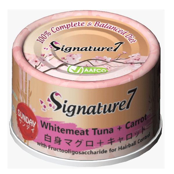 Signature7 貓罐頭 無穀主食罐 白肉吞拿魚+紅蘿蔔 70g (新舊版隨機) (S7-285504) (圖片3)
