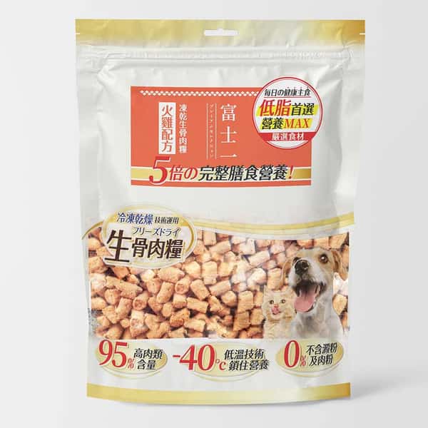 富士一 富士一 凍乾 貓狗糧 生骨肉主食糧 火雞肉配方 500g 500g  正面圖