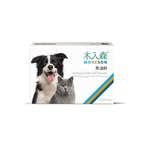 木入森MORESON 貓狗保健品 魚油粉 1.25g x 15包 (MRSCD001) (圖片1)