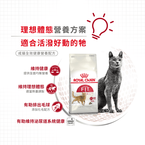 Royal Canin 貓糧 法國皇家貓糧 成貓全效健康營養配方 FIT32 4kg (2520040011) (圖片5)