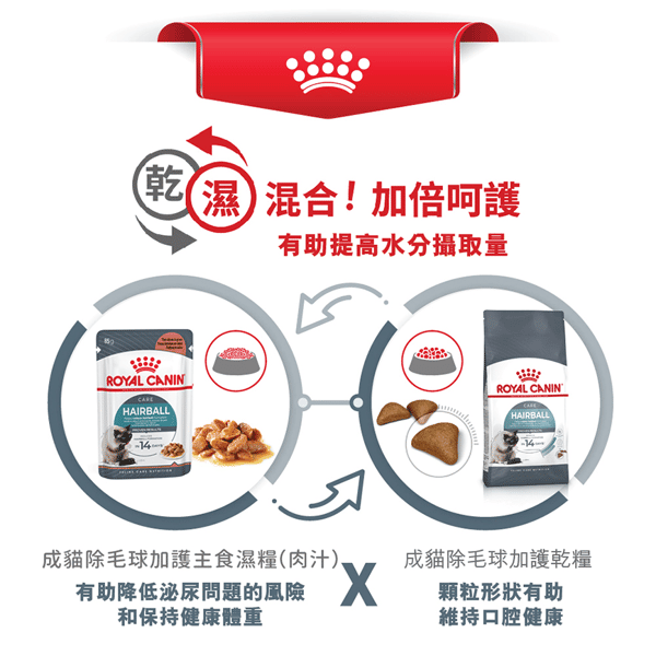 Royal Canin Royal Canin 貓糧 法國皇家貓糧 加護系列 成貓去毛球配方 ITH34 10kg 10kg  特寫圖