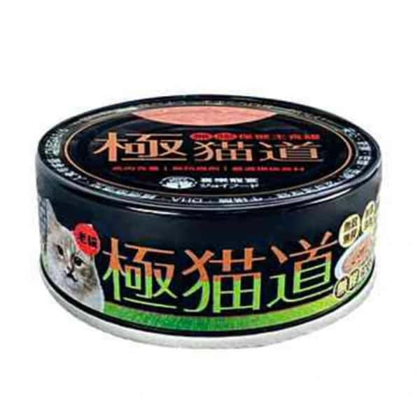 極貓道 極貓道 貓罐頭 老貓主食罐 鮪魚+南瓜 80g 80g  正面圖