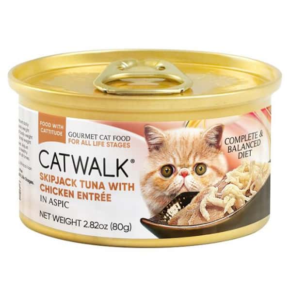 CATWALK CATWALK 貓主食罐 吞拿魚 + 雞肉 Tuna With Chicken Entrée 80g 80g 正面圖
