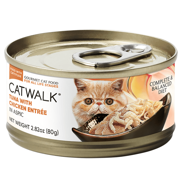 CATWALK CATWALK 貓主食罐 吞拿魚 + 雞肉 Tuna With Chicken Entrée 80g 80g 正面圖