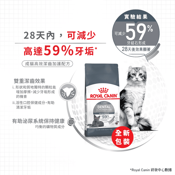 Royal Canin 貓糧 法國皇家貓糧 去牙石成貓高效潔齒加護配方 OS30 1.5kg (2532015011) (圖片5)