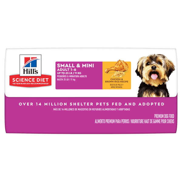 Hills Hills 狗糧 成犬小型犬專用系列 Small & Toy Breed 1.5kg 5kg 側面圖