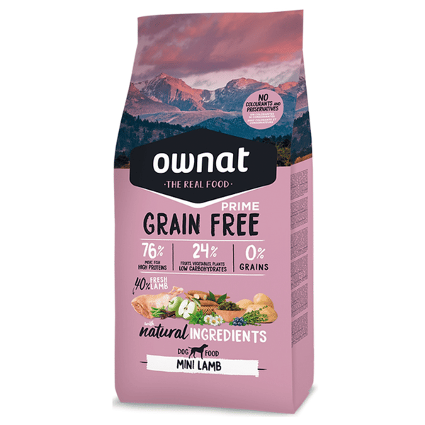 ownat 狗糧 全齡犬糧 放牧草飼小羔羊 小顆粒 1kg (31438) (圖片1)