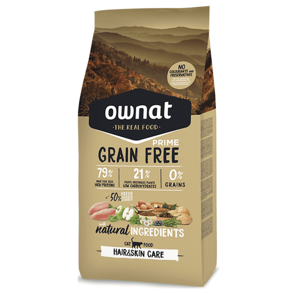 ownat 全齡貓糧 放牧雞⾁與火雞 ⽪⽑靚 1kg (31462) (圖片1)