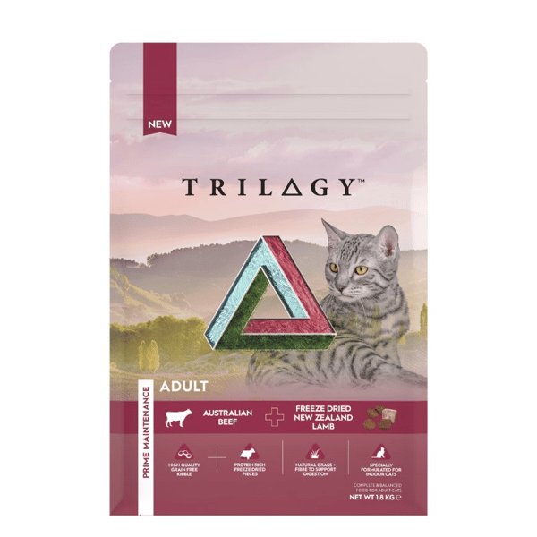 Trilogy 無穀物成貓糧 澳洲牛肉+5%紐西蘭羊肺凍乾 1.8kg (TRB-001/TRK-001) (圖片1)