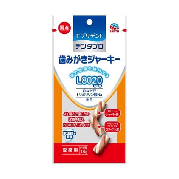 EARTH EARTH L8020 減少口氣潔齒小食 雞肉味 18g 18g 貓用 正面圖