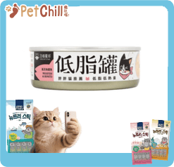 汪喵星球 貓罐頭 DogCatStar 貓咪低脂無膠主食罐 虱目魚鰹魚 80g (FM255) (圖片1)