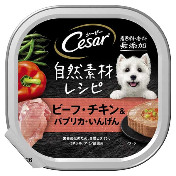Cesar西莎 Cesar西莎 鋁罐狗罐頭 自然素材 澳洲牛肉與蔬菜  85g 85g  正面圖