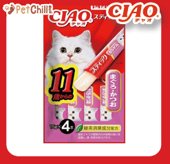 CIAO 貓零食 日本啫喱果凍棒 11歳まぐろ・かつお 金槍魚鰹魚味 11歲食用 60g (桃紅令) (4SC-84/TSC-125) (圖片1)