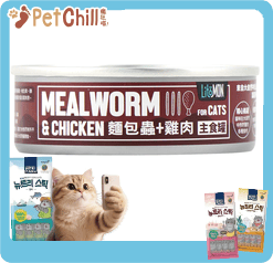 怪獸部落 怪獸部落 野味貓主食罐 麵包蟲雞肉 82g 82g 正面圖