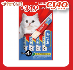 CIAO CIAO 貓零食 日本啫喱滋味棒 かつお 鰹魚味 60g 60g 正面圖