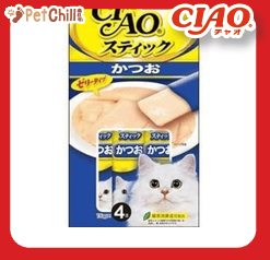 CIAO CIAO 貓零食 日本啫喱滋味棒 かつお 鰹魚味 60g 60g 正面圖