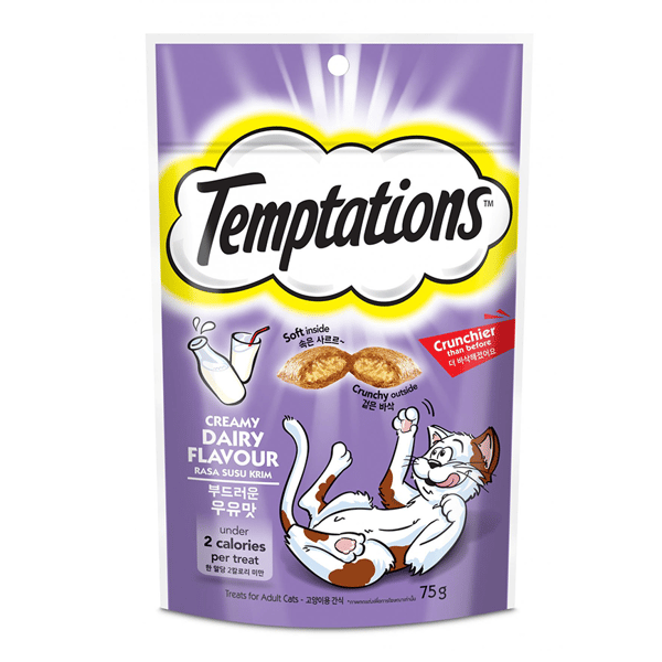 Temptations 貓零食 香滑牛奶口味 75g (10246845) (圖片1)