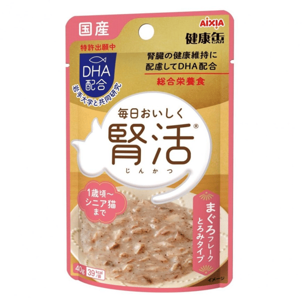 AIXIA 愛喜雅 貓濕糧 健康罐 腎活 吞拿魚肉碎 40g (KJ-3) (圖片1)