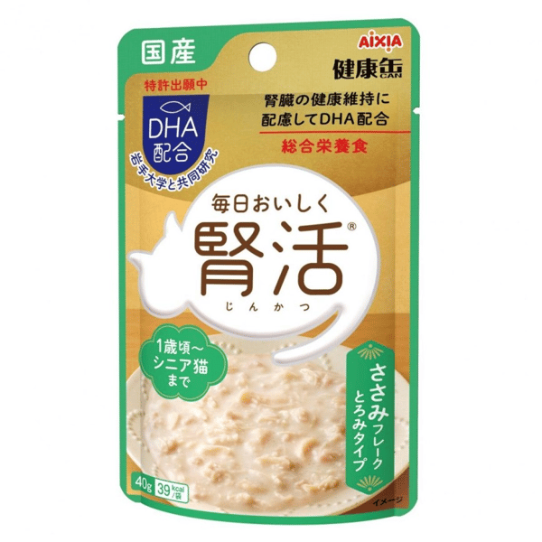 AIXIA AIXIA 愛喜雅 貓濕糧 健康罐 腎活 雞肉肉碎 40g 40g  正面圖