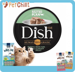 Nutriplan 營養企劃 Dish 貓罐頭 韓國100%人用級別配方 雞肉及白身吞拿魚 85g (64623) (圖片1)