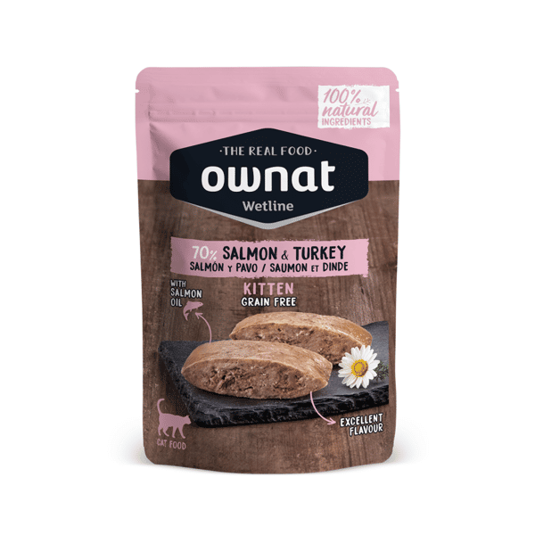 ownat 貓濕糧 幼貓 三文魚與放牧火雞 85g (57007) (圖片1)