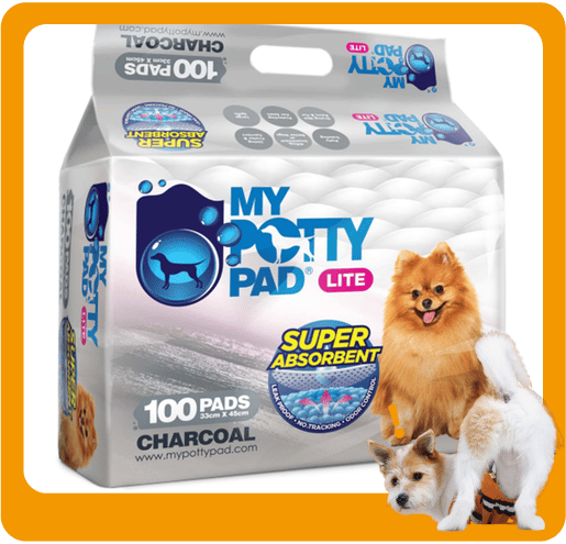 My My Potty Pad LITE 殿堂吸活性炭 寵物尿墊 狗尿墊 狗尿片 [33x45 S碼 100PADS]   正面圖