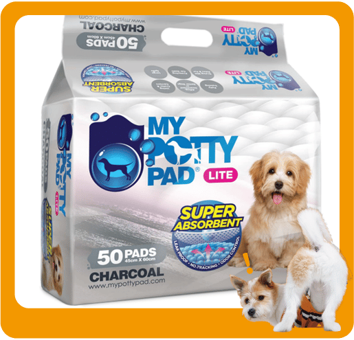 My Potty Pad LITE 殿堂吸活性炭 寵物尿墊 狗尿墊 狗尿片 [45x60 M碼 50PADS] (LMPPC050) (圖片1)